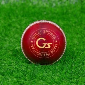 Red Waxed Cricket Leather Ball
